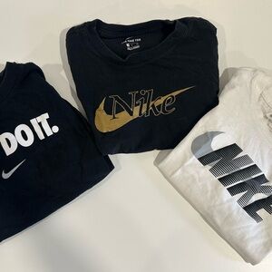 BUNDLE: Nike Black, Gold, and White Tees